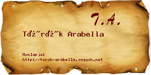 Török Arabella névjegykártya